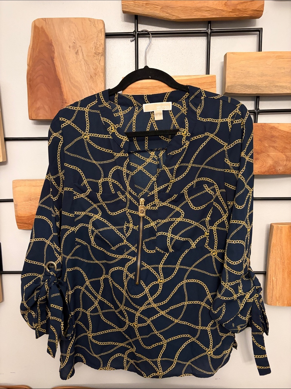 Elegant Chain Print Women's Jacket